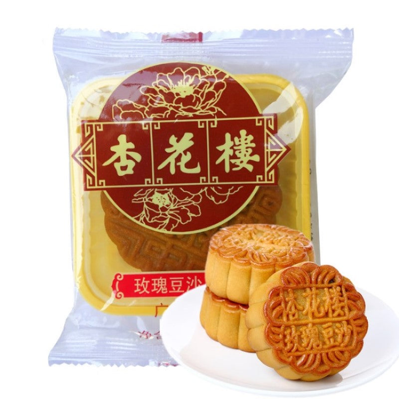 杏花楼 広式玫瑰豆沙月餅 100g 冷蔵保存