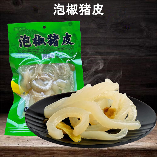 青松泡椒猪皮90g日本国内加工 冷藏品