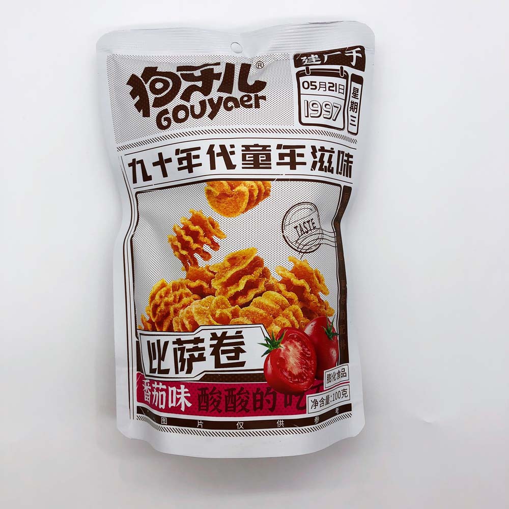 狗牙儿 比萨卷 番茄味 100g