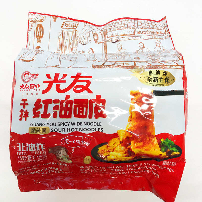 光友 紅油面皮 酸辣味 100g×4(4个入)