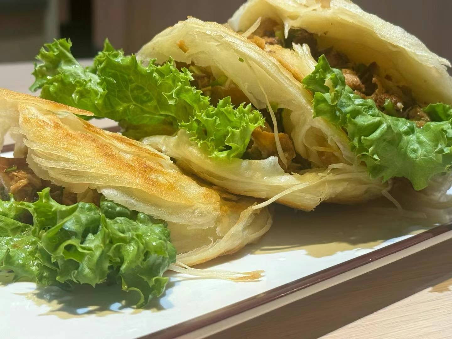 特价 万家餅業 潼関千層餅5枚 日本国内加工 100%日清面粉使用 約500g