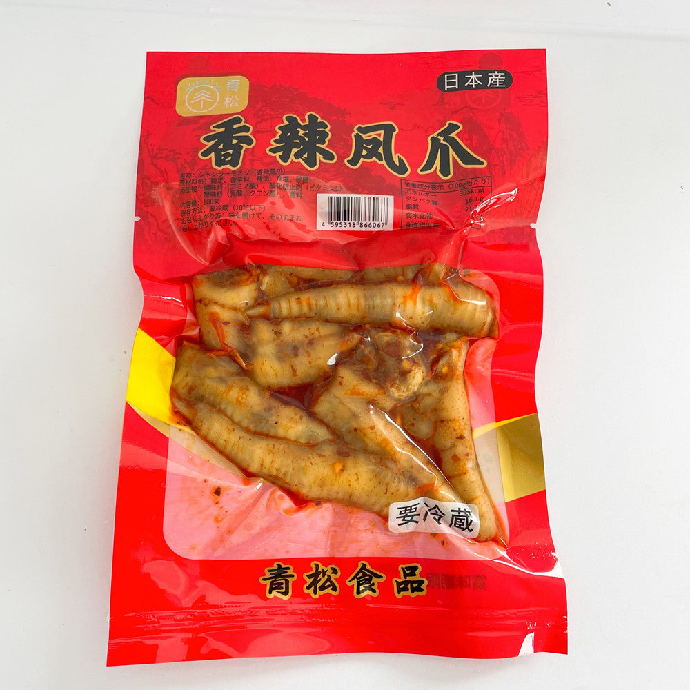 预售 青松香辣鳳爪100g 日本国内加工