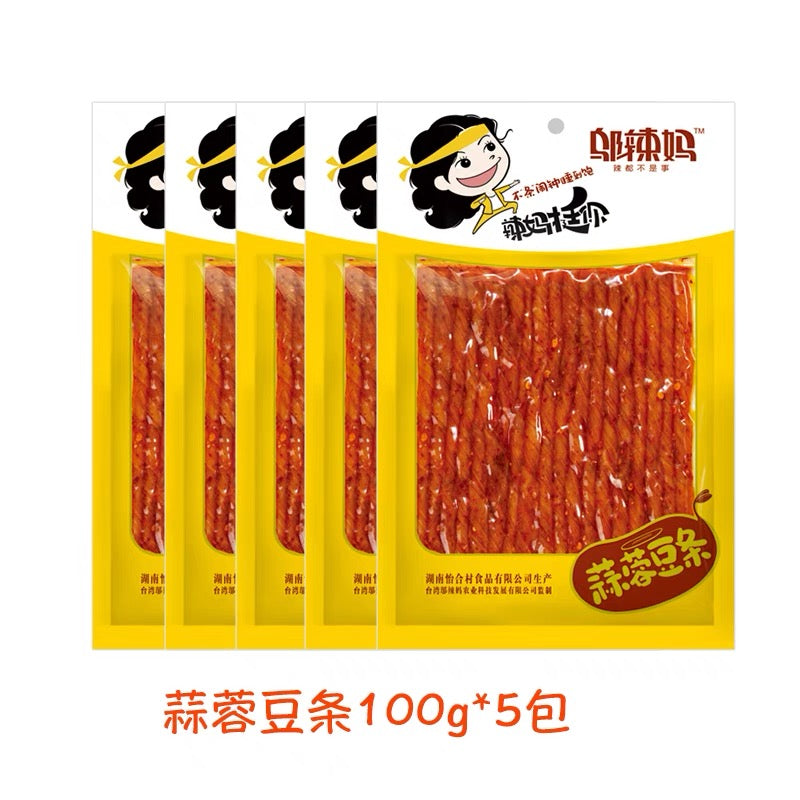 烏辣媽 蒜蓉豆条100g 辣条