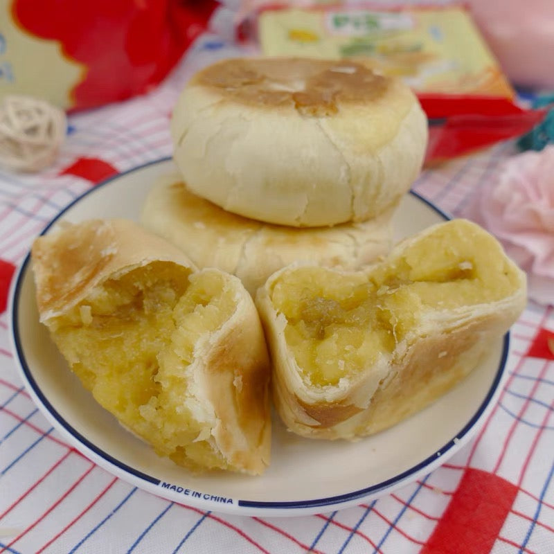 新華園榴蓮餅 400g 越南产 ベジタリアンピアケーキ緑豆ードリアン