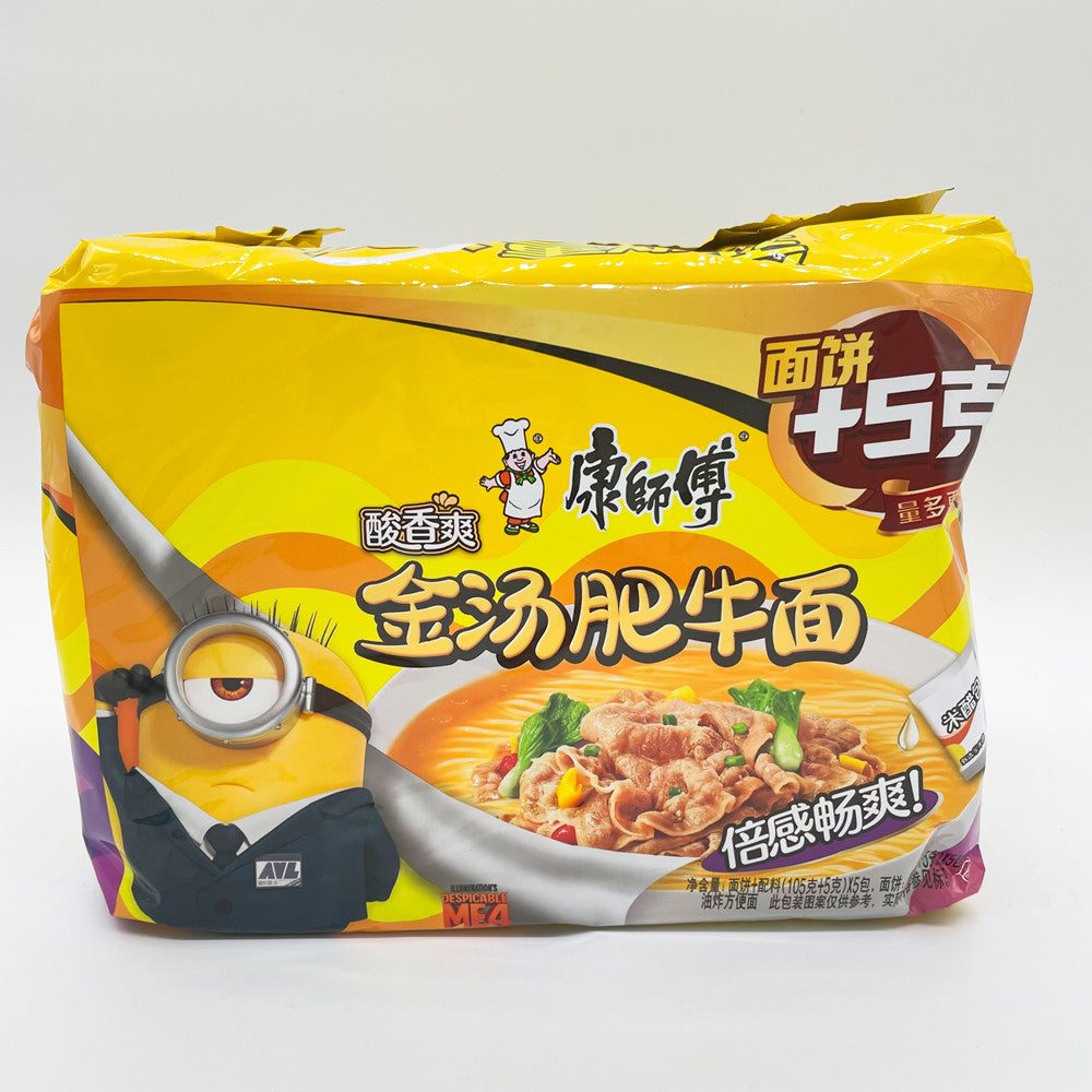康師傅金湯肥牛面(5連包)