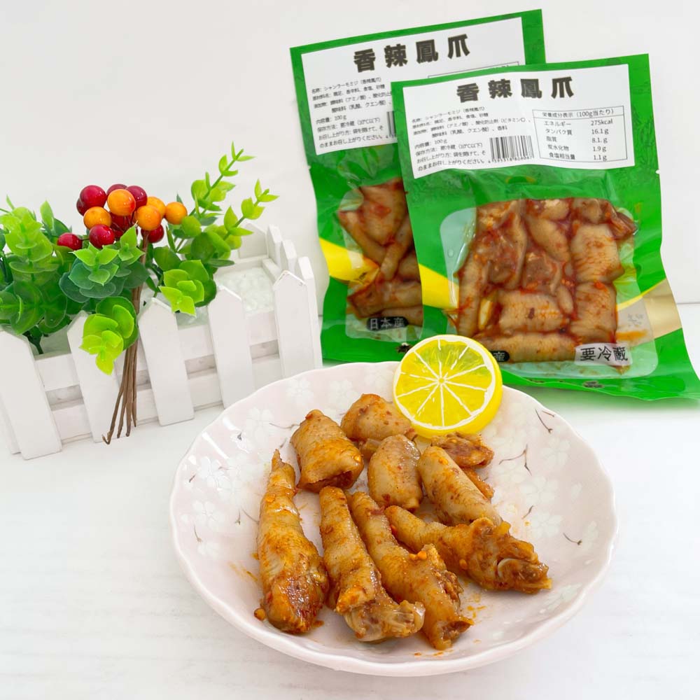 预售 青松香辣鳳爪100g 日本国内加工