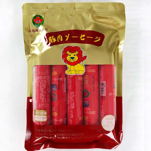 豚肉ソーセージ 紅色 火腿腸 90g (王中王口味)日本国内加工