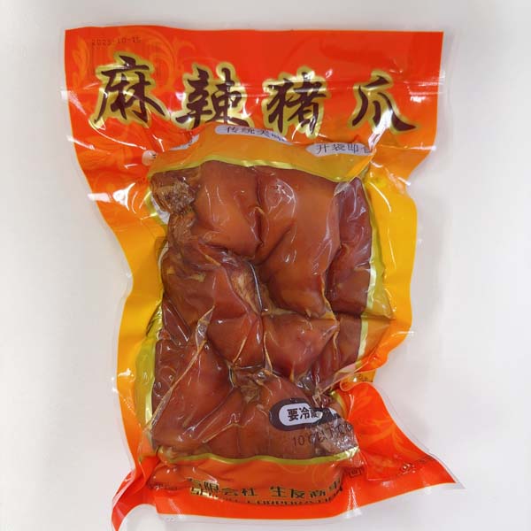 予約 生友 麻辣豚蹄(半切3片)日本国内加工 賞味期限約10~15天 冷蔵品