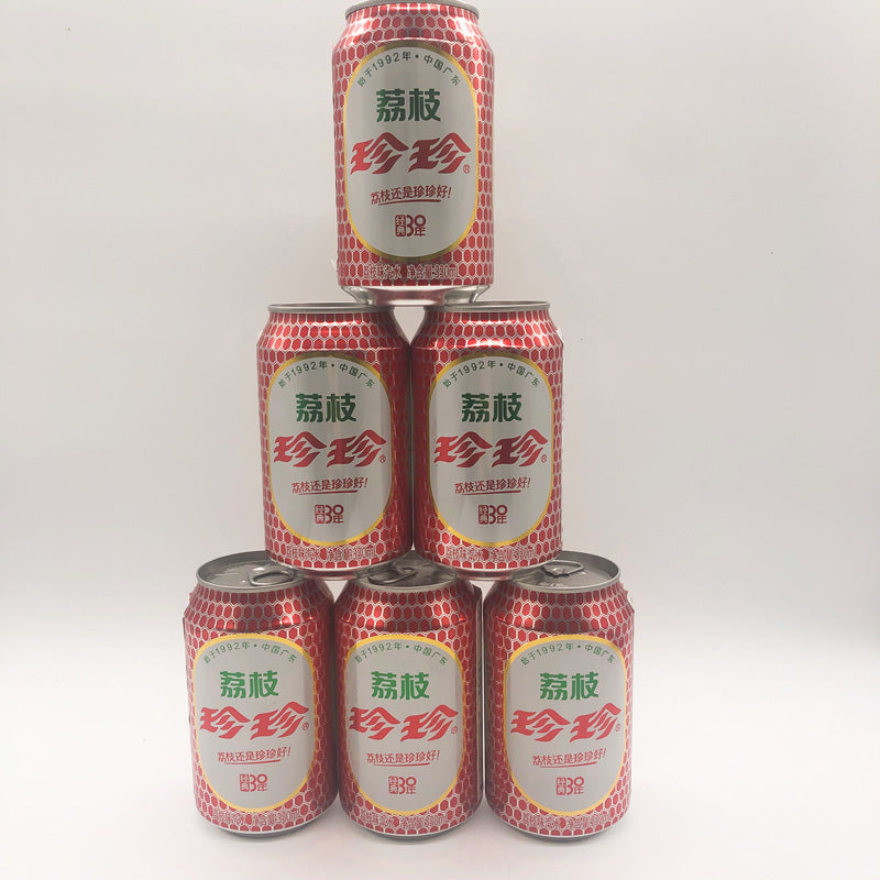 特价 珍珍荔枝饮料东北怀旧碳酸饮料低热量0脂肪网红汽水气泡水330ml