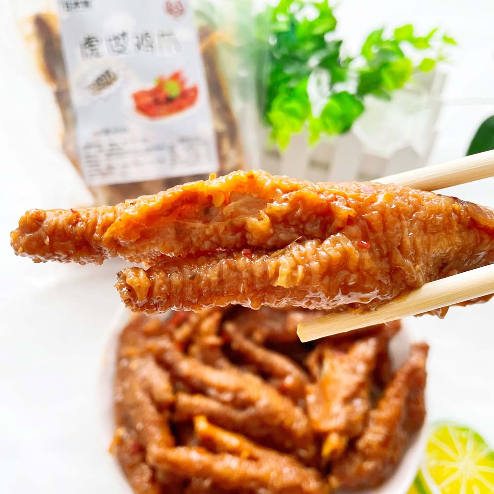 亮哥 虎皮鶏爪400g 辣的 日本国内加工