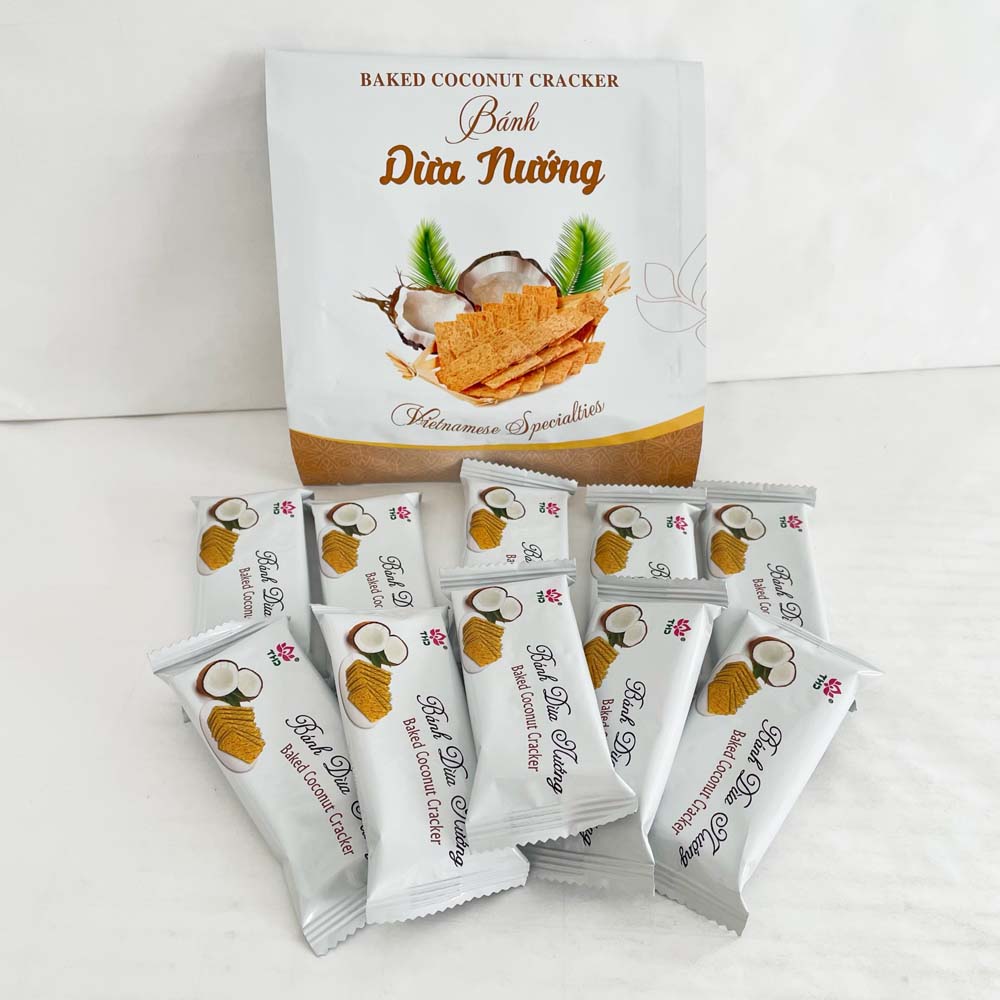 越南 ココナツクラッカ一(パック)150g bánh dừa nướng