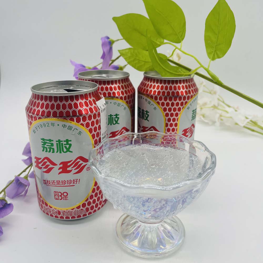 特价 珍珍荔枝饮料东北怀旧碳酸饮料低热量0脂肪网红汽水气泡水330ml