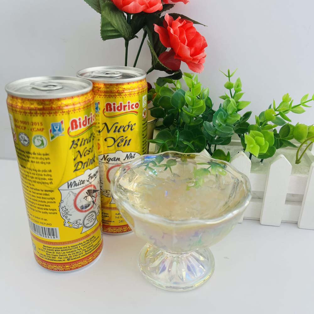 越南 燕の巣ドリンク240ml Nước yến Bidrico 燕窝银耳
