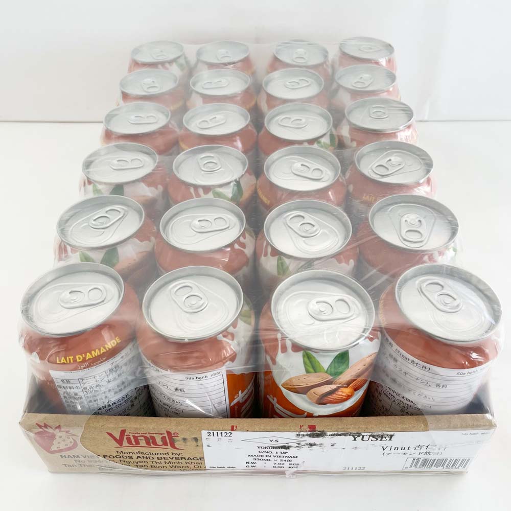 Vinut杏仁汁 アーモンド飲料 330ml ベトナム産 送料無料(沖縄以外) 特价172円一瓶