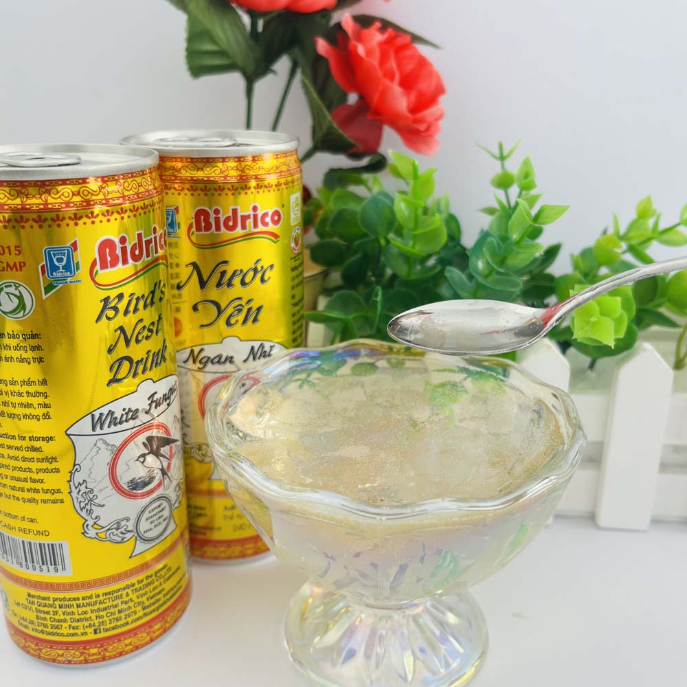 越南 燕の巣ドリンク240ml Nước yến Bidrico 燕窝银耳