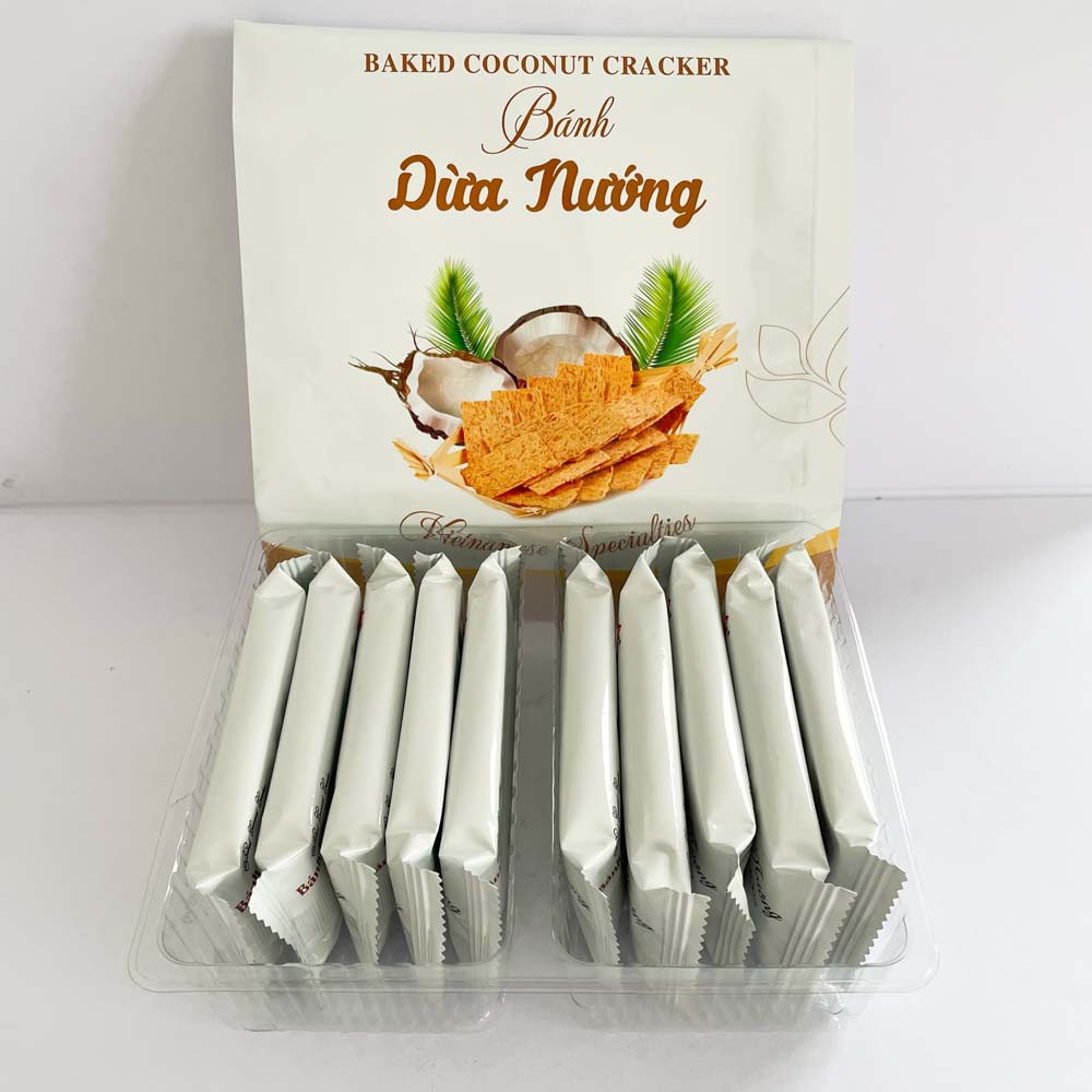 越南 ココナツクラッカ一(パック)150g bánh dừa nướng