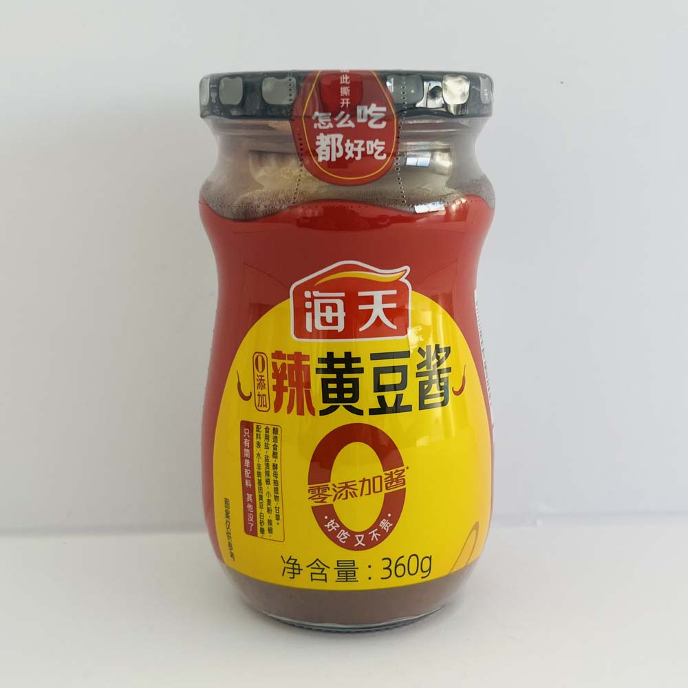 海天 辣黄豆醤 360g