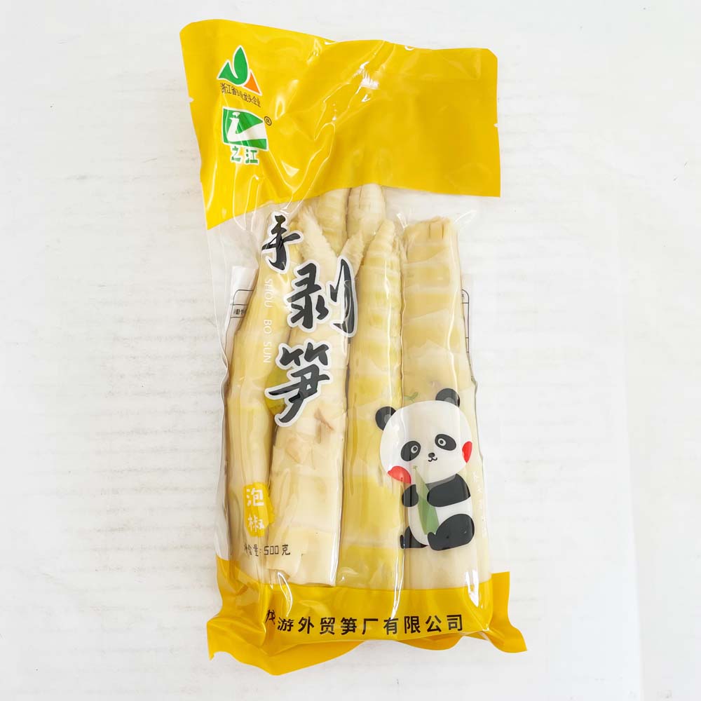 手剥笋 調味竹笋肉-無皮(泡椒)500g