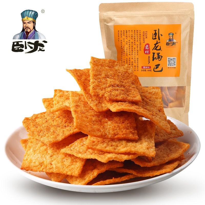 臥龍 老灶鍋巴 爆辣 200g