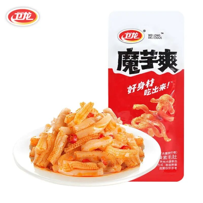 衛龍 素毛肚 50g 香辣 内含6小袋