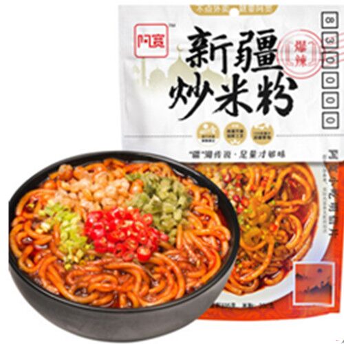 阿寛新疆炒米粉 320g 爆辣 (无蔬菜包无豌豆包只有酱包)