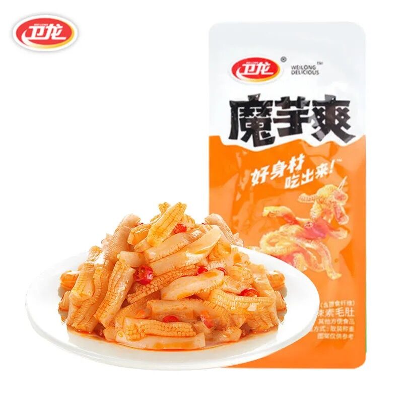 衛龍素毛肚麻辣味50g 内含6小袋