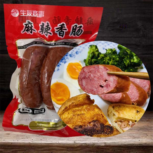 予約 麻辣香腸2个/袋 日本国内加工 賞味期限約10~15天 冷蔵品