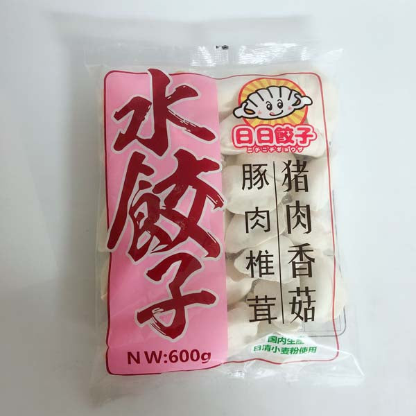 日日水餃子 豚肉と椎茸水餃子 豚肉香姑水餃子日日餃子 厚皮 約30個入日本国内加工 日本産 600g