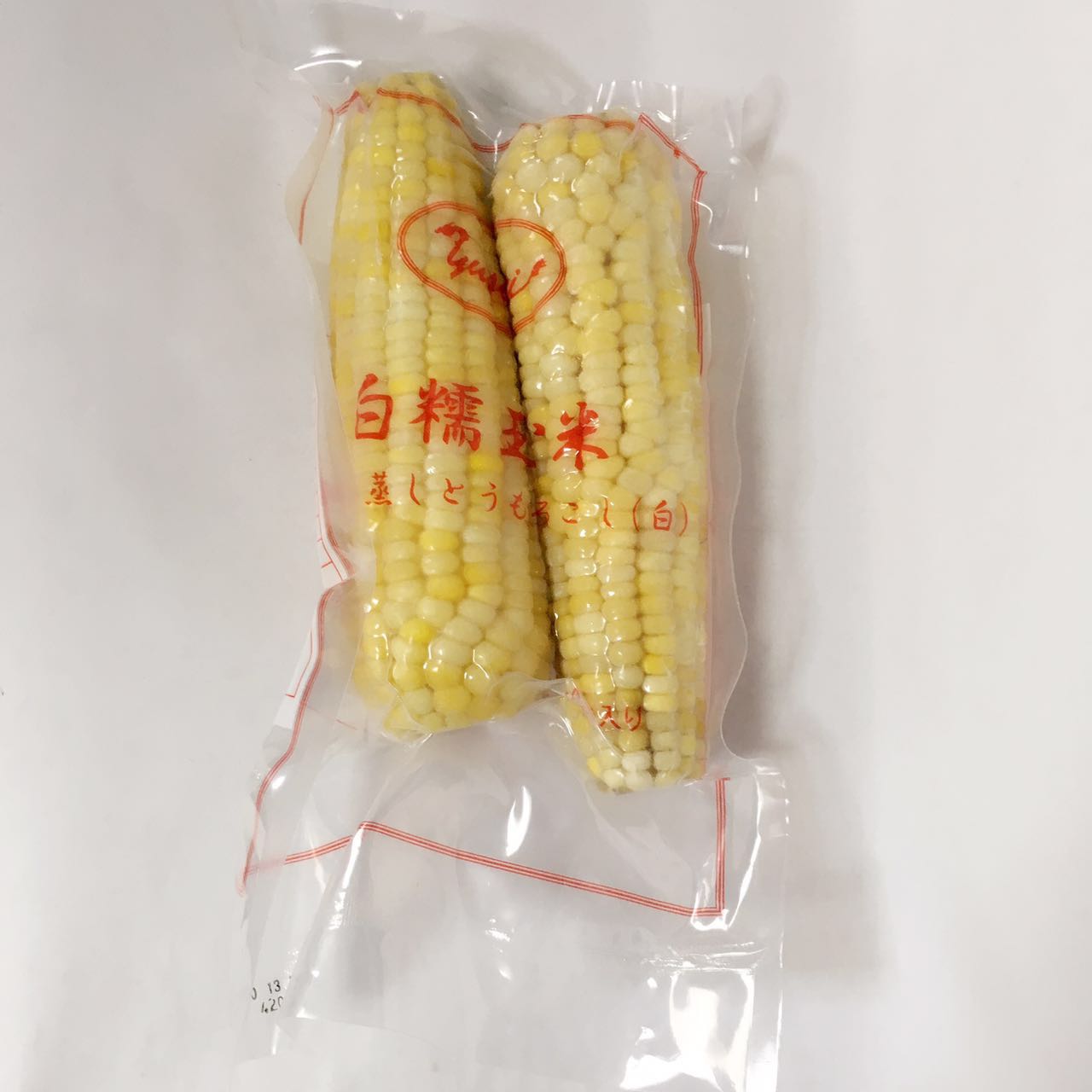 冷凍白玉米棒 (2个入)生的 非真空 黏糯玉米 冷凍品