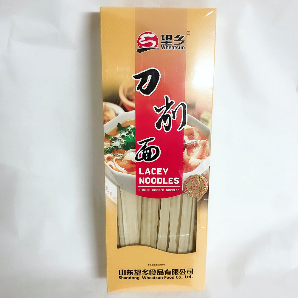望郷山西刀削面(花辺、寛)400g 挂面(干面)