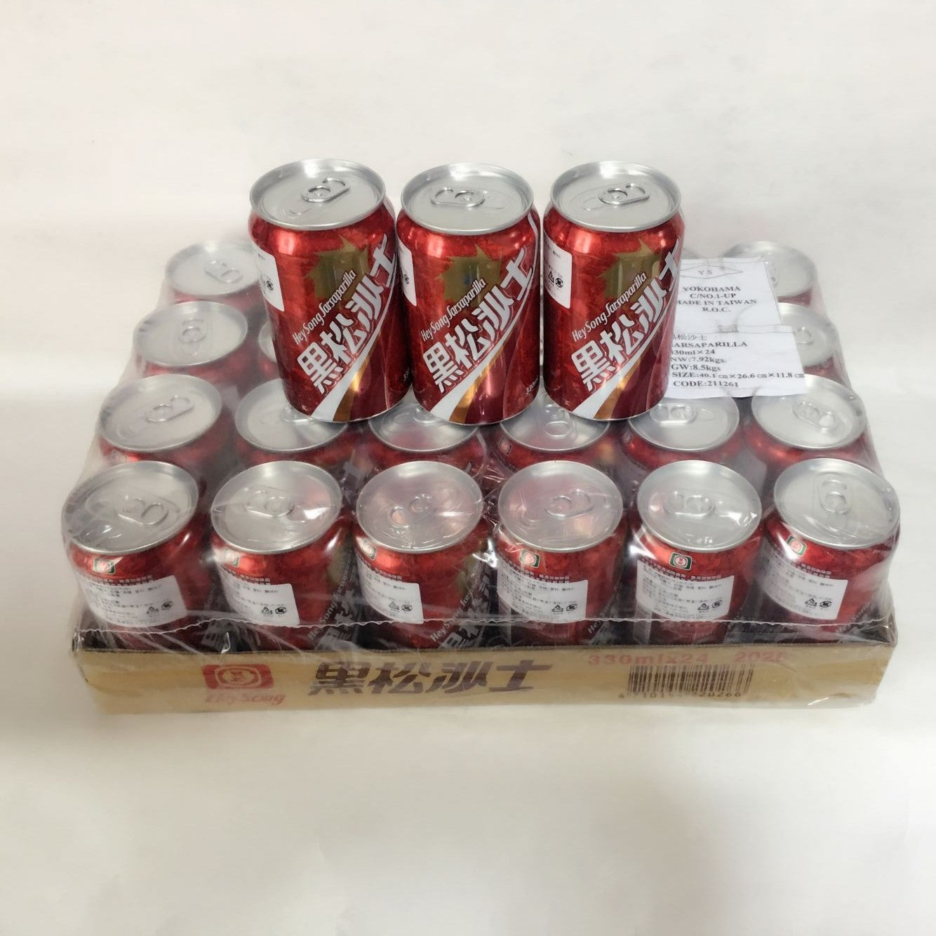 黒松沙士 330ml 整箱出 一箱24瓶 台湾産 台湾コーラ
