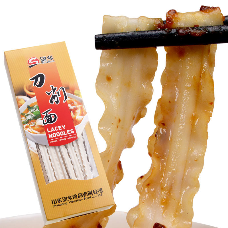 望郷山西刀削面(花辺、寛)400g 挂面(干面)
