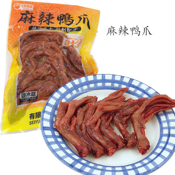 麻辣鴨爪6个入 賞味期限約10~15日間 日本国内加工 冷蔵品
