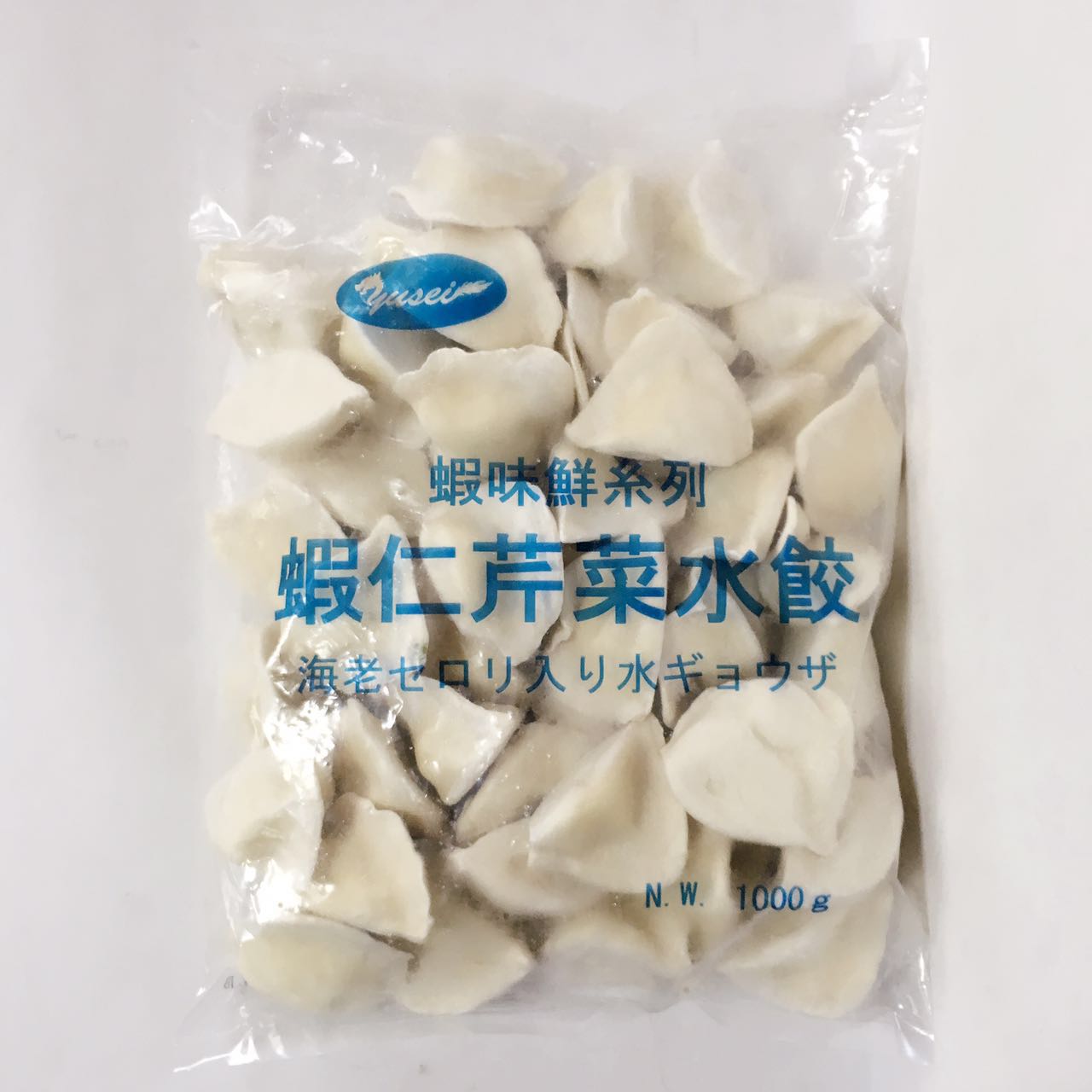 蝦仁芹菜水餃子 1kg 冷凍品