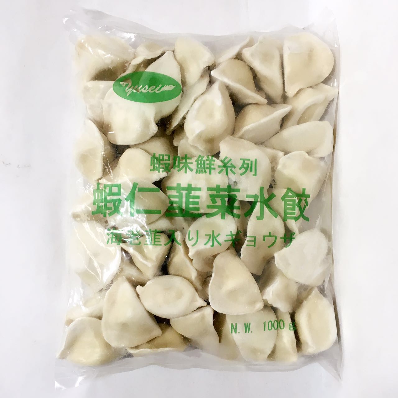 蝦仁韭菜水餃子 1kg 冷凍品