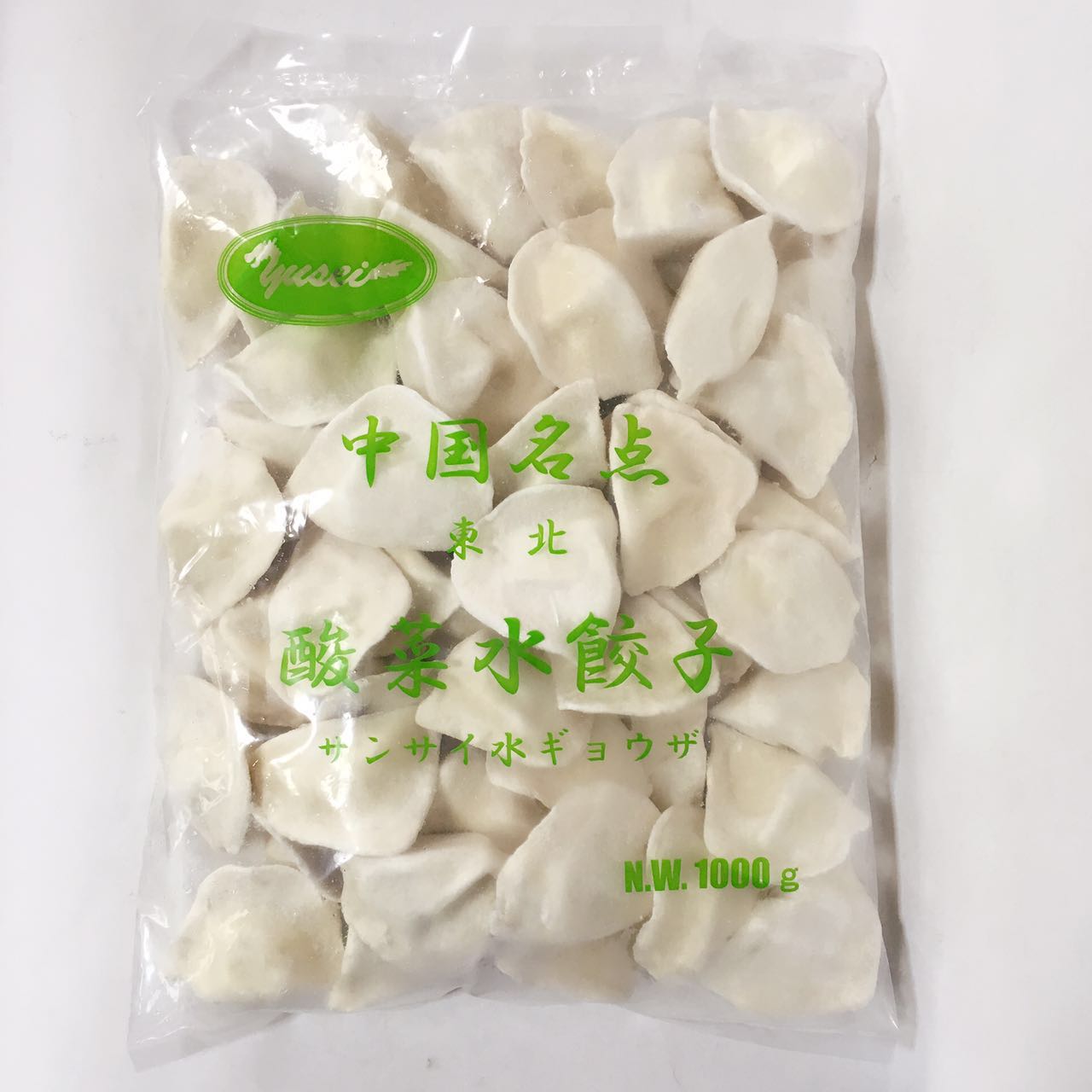 酸菜豚肉水餃 1KG 冷凍品