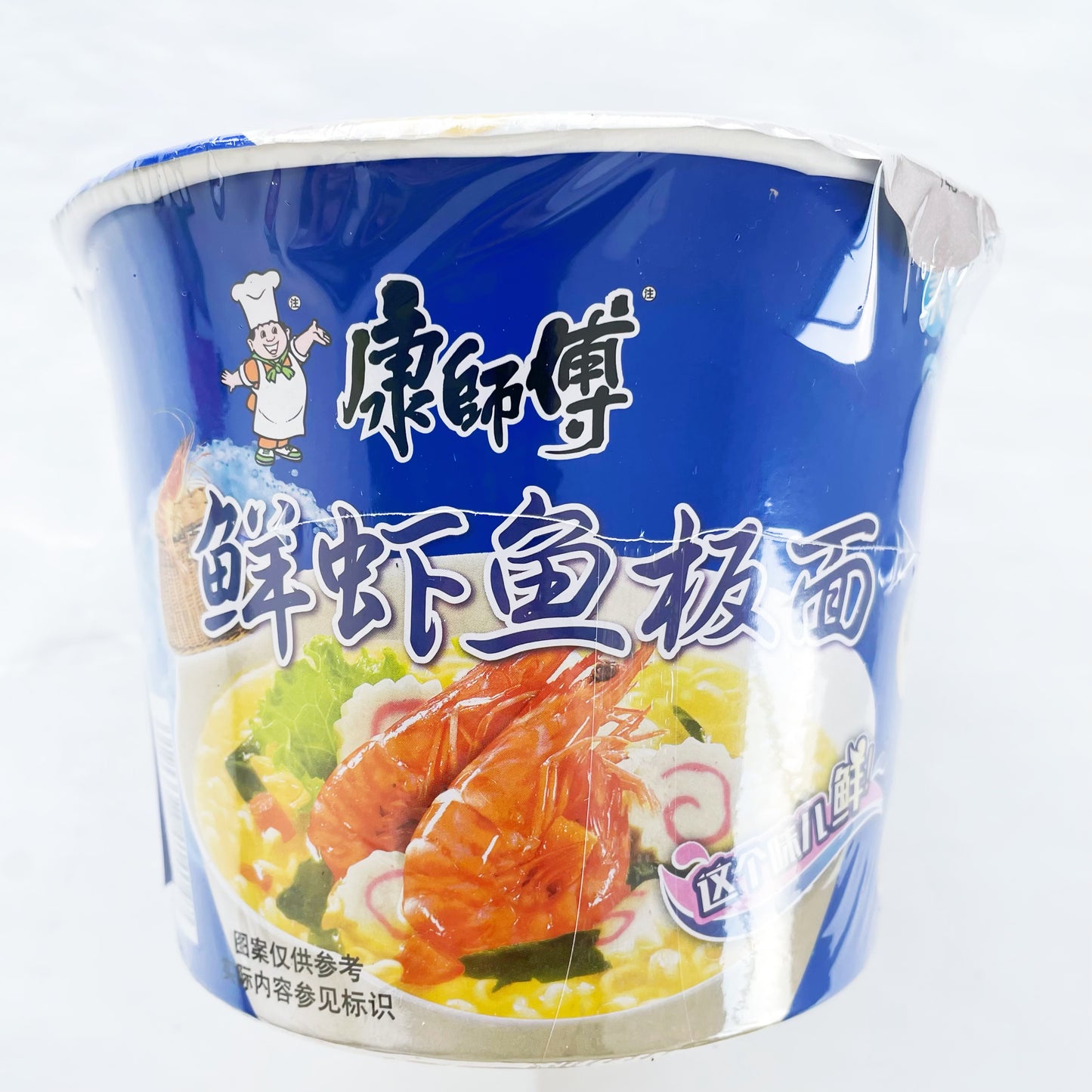 康師傅 原味鮮蝦魚板面桶装101g