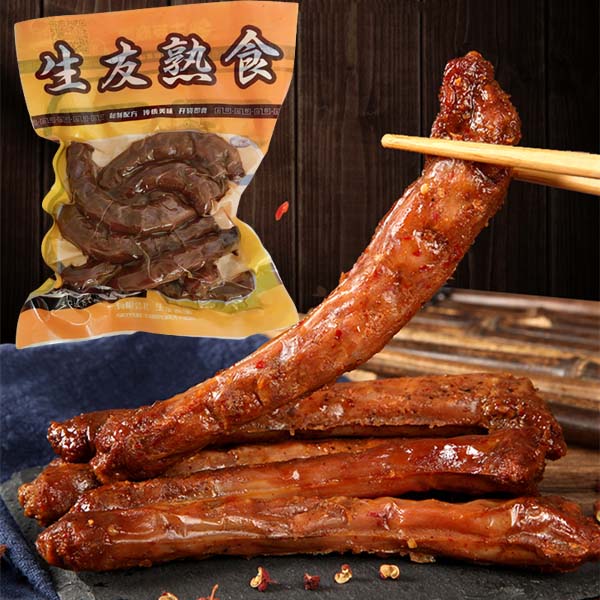 麻辣鶏頸 4个入(鶏脖)日本国内加工 賞味期限約10~15天 冷蔵品