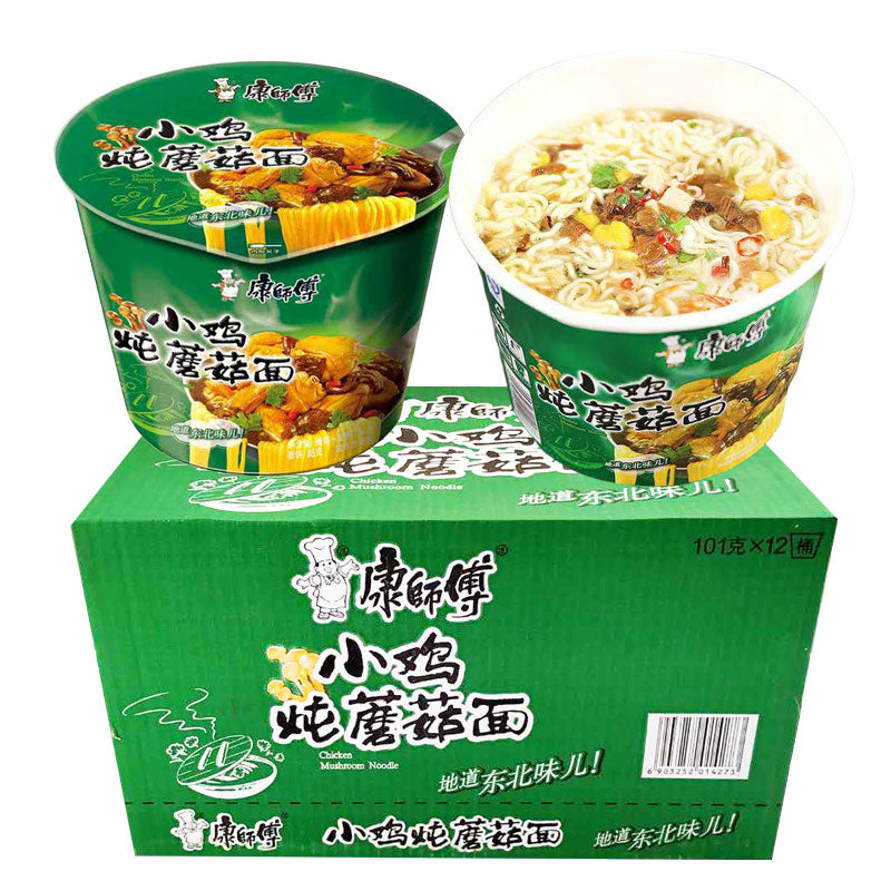 康師傅 小鶏燉麿姑桶装101g 赏味期限是2025年10月9日