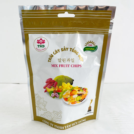 越南 果物&野菜ミックスチップス100g  Trái cây sấy tổng hợp