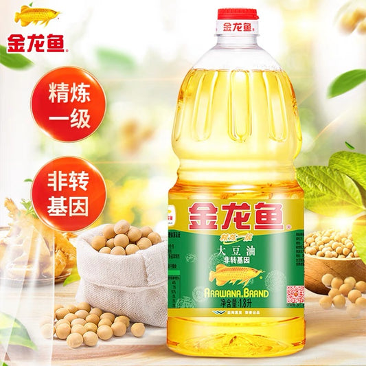 予約 金龍魚精練一級大豆油1.8L（非轉基因）