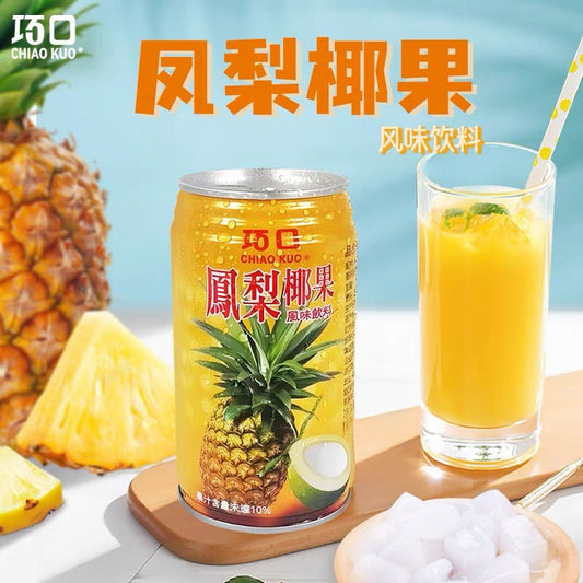 巧口 鳳梨椰果飲料340ml 台湾産