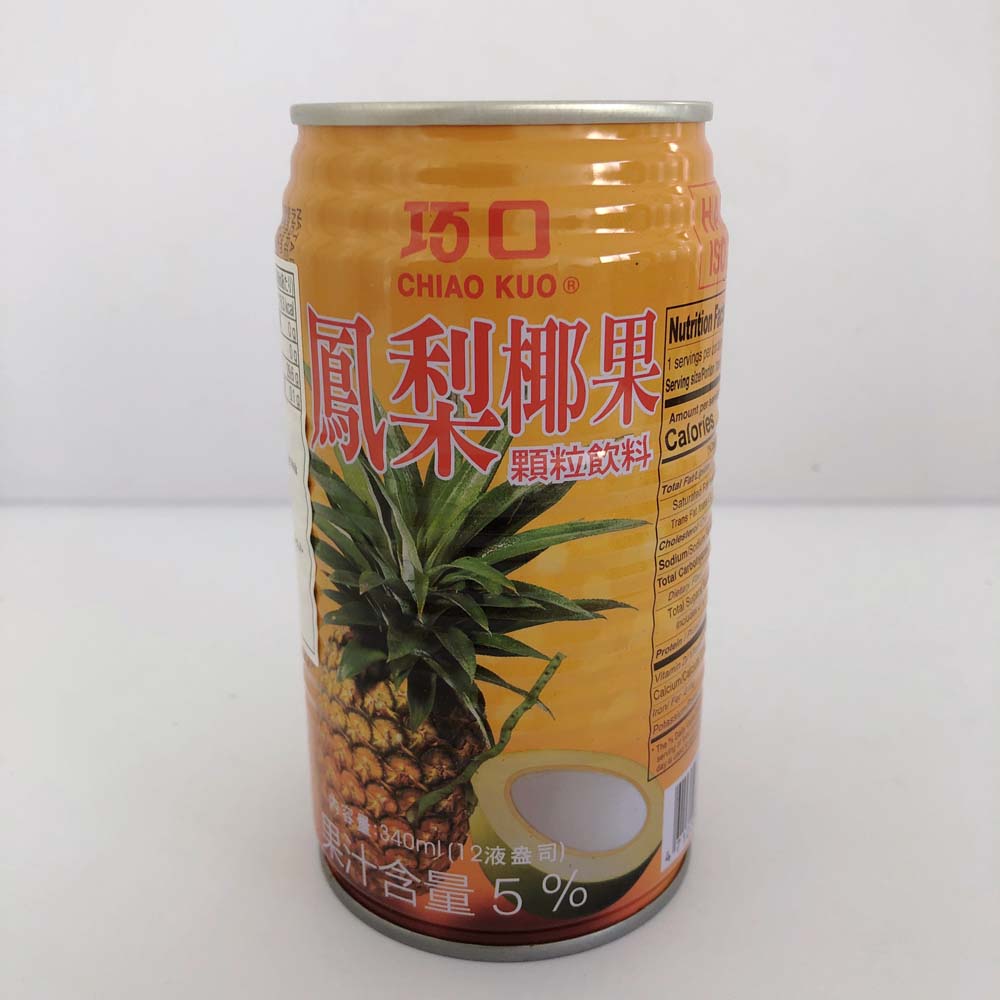 巧口 鳳梨椰果飲料340ml 台湾産